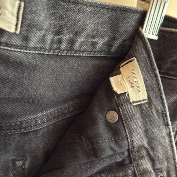 Madewell Charcoal Denim Mini Skirt - Picture 4 of 7